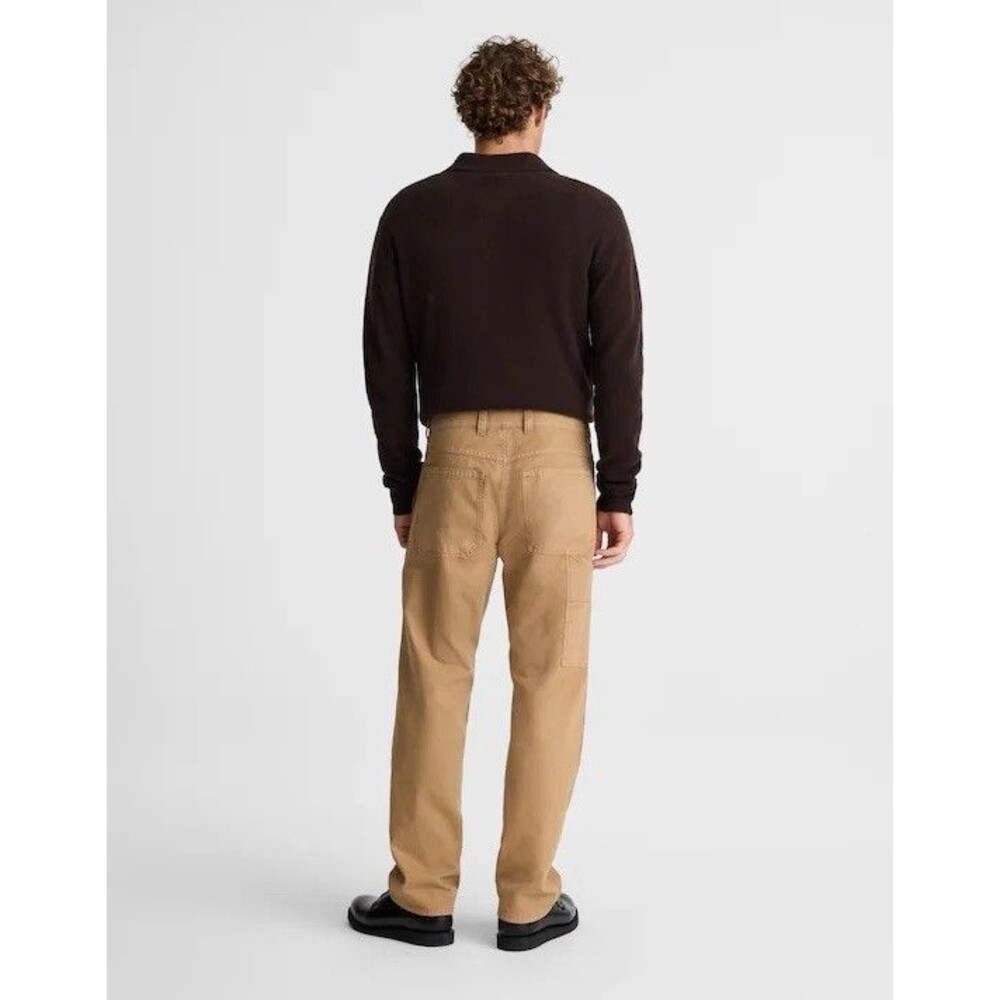 Madewell Workwear Pant Mens 40x30 (tag 38) Tan Relaxed Straight Button Fly NWT - Picture 6 of 14